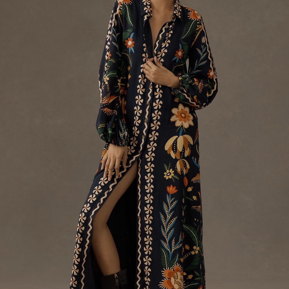 Floral Embroidered Maxi Dress